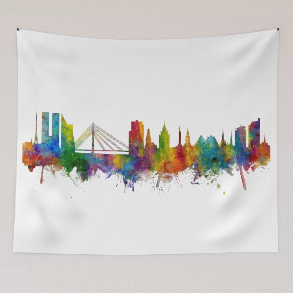 Item preview, Riga Latvia Skyline designed and sold by ArtPrints.
