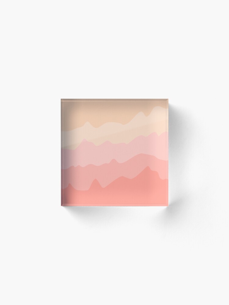 Alternate view of Pastel Tides Acrylic Block