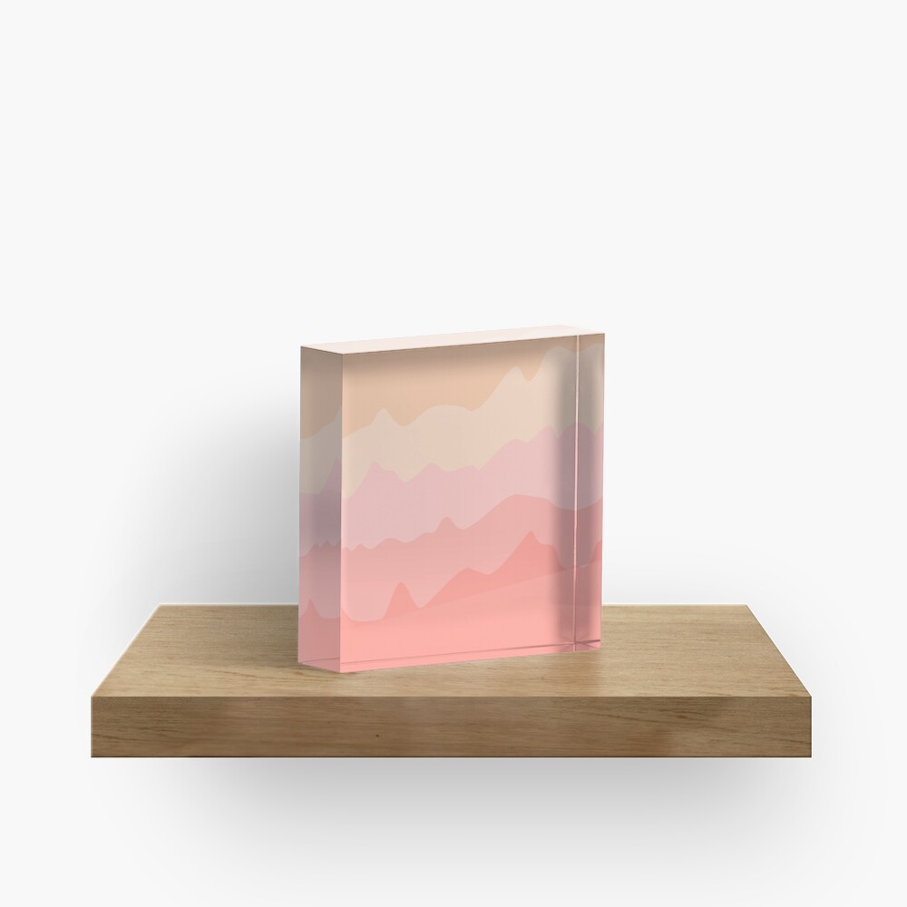Pastel Tides Acrylic Block