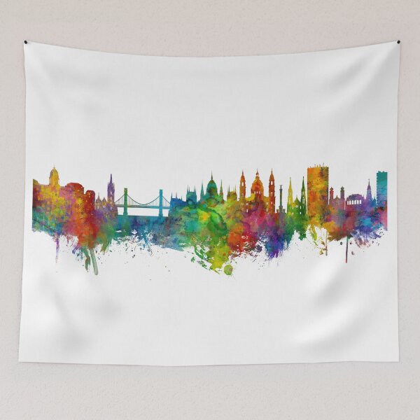 Item preview, Budapest Hungary Skyline designed and sold by ArtPrints.