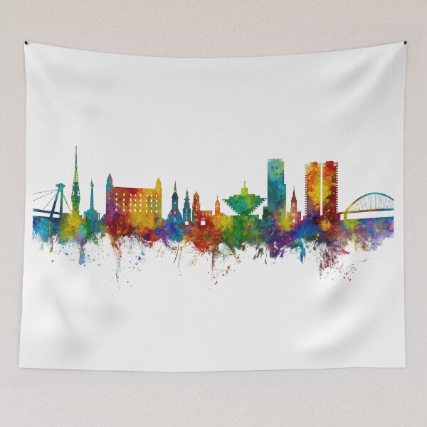 Item preview, Bratislava Slovakia Skyline designed and sold by ArtPrints.