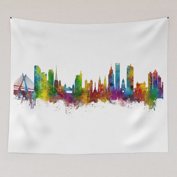 Item preview, São Paulo Skyline Brazil designed and sold by ArtPrints.