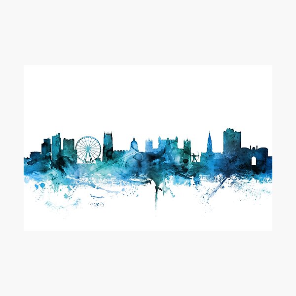 Item preview, Nottingham England Skyline designed and sold by ArtPrints.