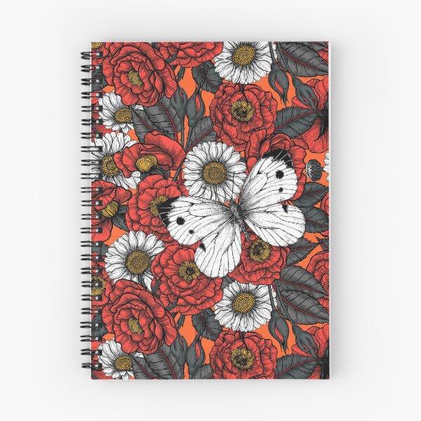 Item preview, White butterfly and roses designed and sold by Katerina Mitkova Kirilova.