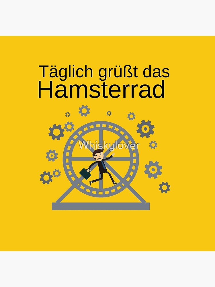 "Hamsterrad! Coole lustige Sprüche tshirt design" Dekokissen von