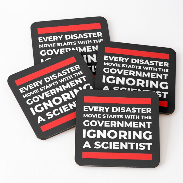 Item preview, Disaster movie government ignoring scientist white designed and sold by PhrasesTheThird.