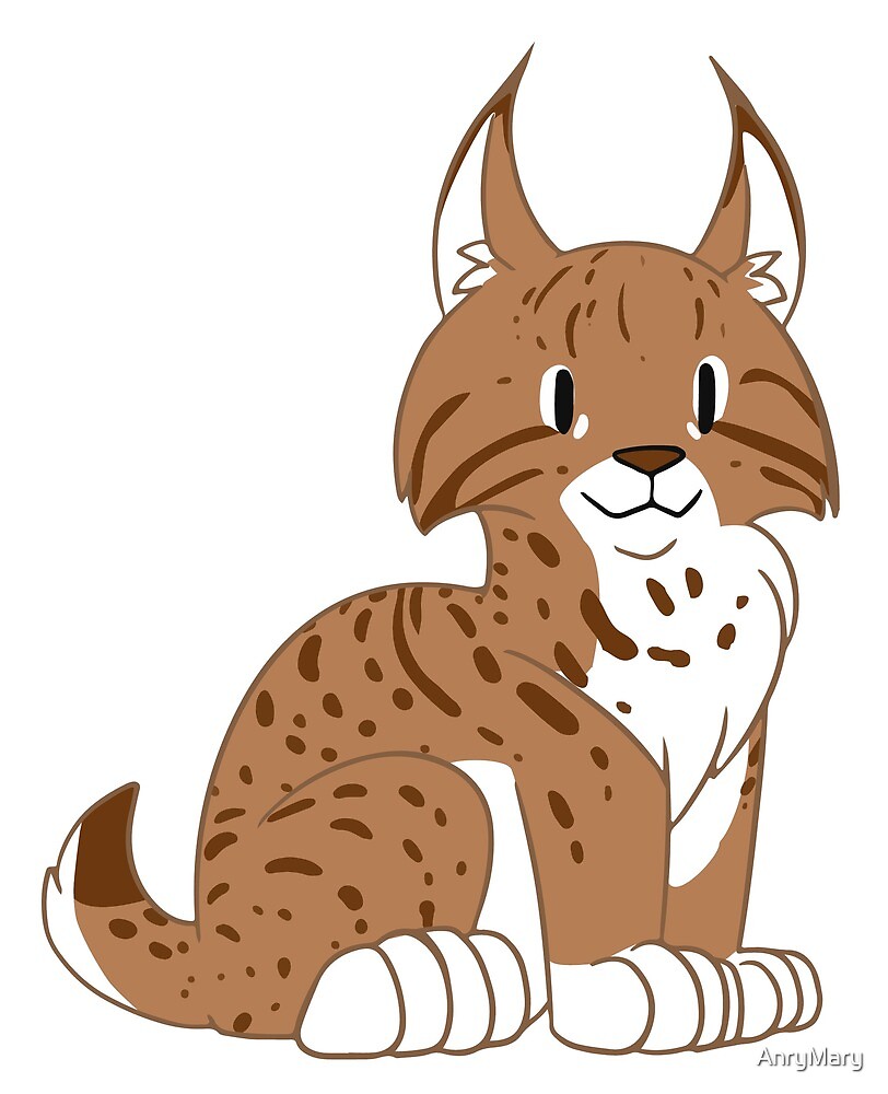 Cute Lynx By Anrymary Redbubble