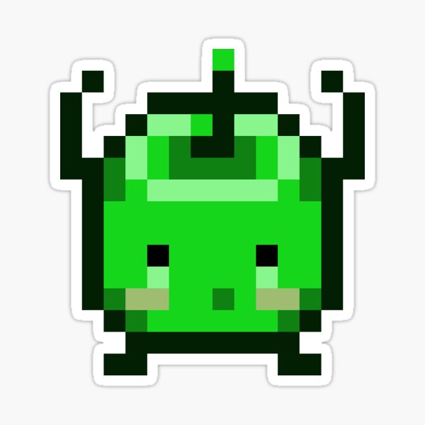Aperçu de l'œuvre Junimo Vert créée et vendue par Stebop Designs.