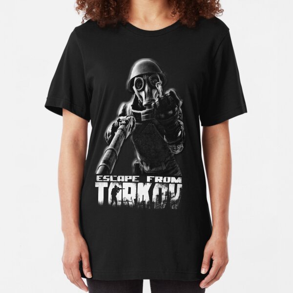 Escape from Tarkov "This is for you" Black Slim Fit T-Shirt