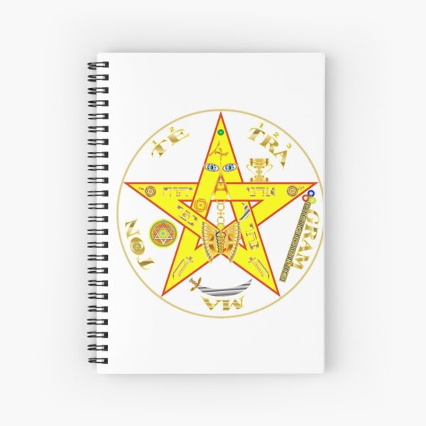 #Kundalini #Pentagrams, #KundaliniPentagrams, #Sign, Symbol, Shape, Design, Illustration, Abstract Spiral Notebook