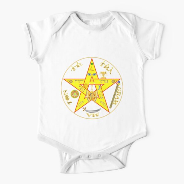 #Kundalini #Pentagrams, #KundaliniPentagrams, #Sign, Symbol, Shape, Design, Illustration, Abstract Short Sleeve Baby One-Piece
