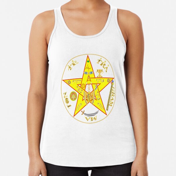 #Kundalini #Pentagrams, #KundaliniPentagrams, #Sign, Symbol, Shape, Design, Illustration, Abstract Racerback Tank Top