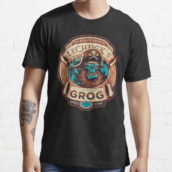 Ghost Pirate Grog - Monkey Island Craft Beer - Video Game Essential T-Shirt