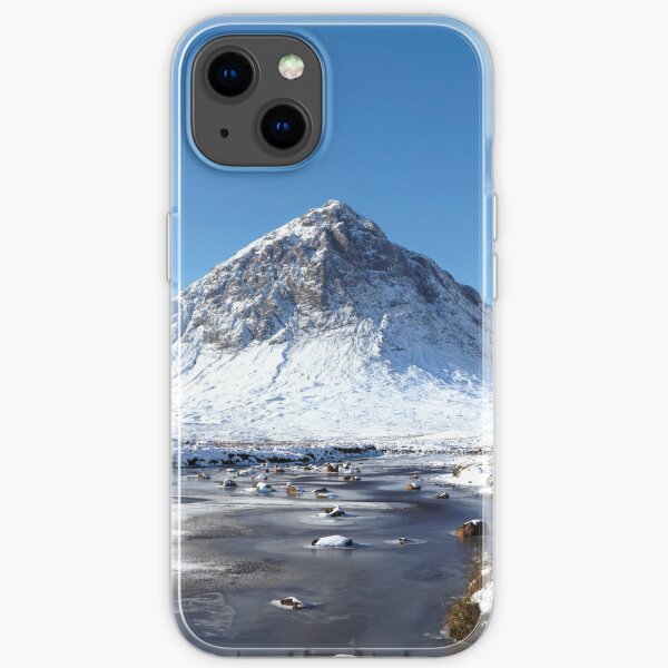 Buachaille Etive Mòr in Winter, Scottish Highlands. iPhone Soft Case
