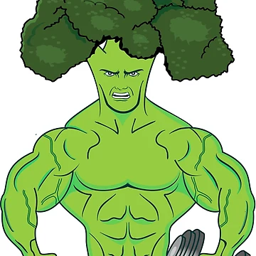 Artwork thumbnail, Muscle broccoli by RPHDesigns