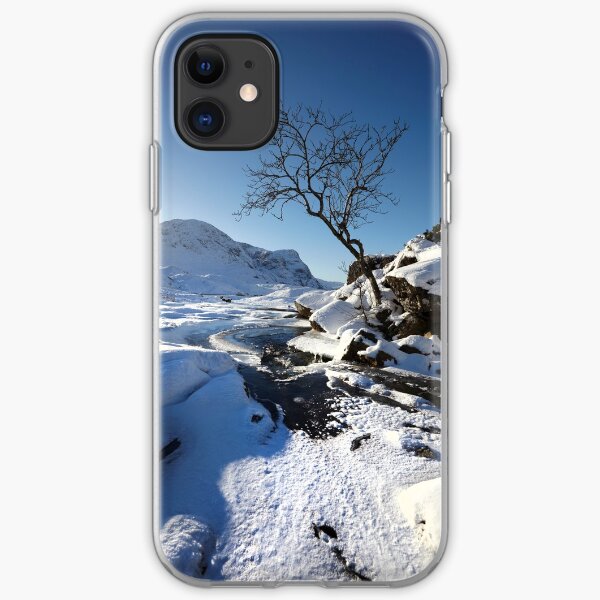 Glencoe in winter, Scottish Highlands. iPhone Soft Case