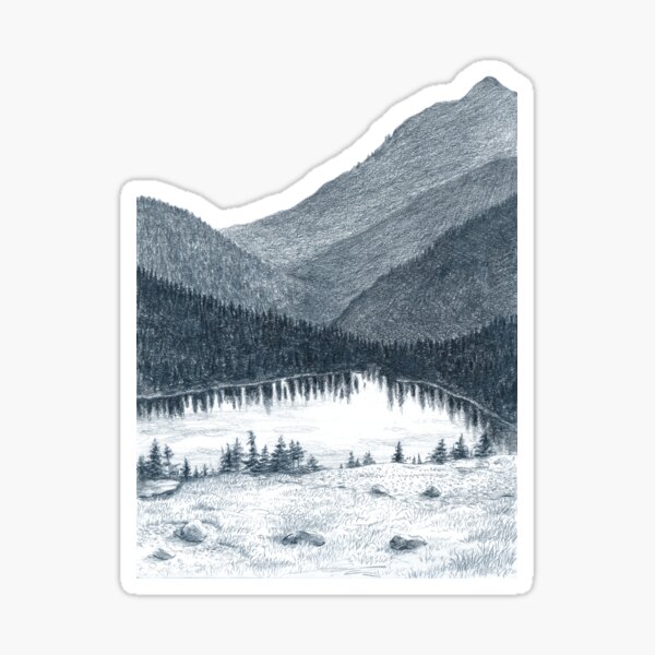 "Mountain Oasis" Sticker