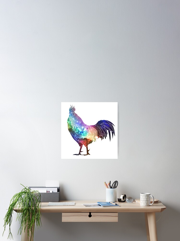 Thumbnail 2 of 3, Poster, Rooster designed and sold by lucy-mac.