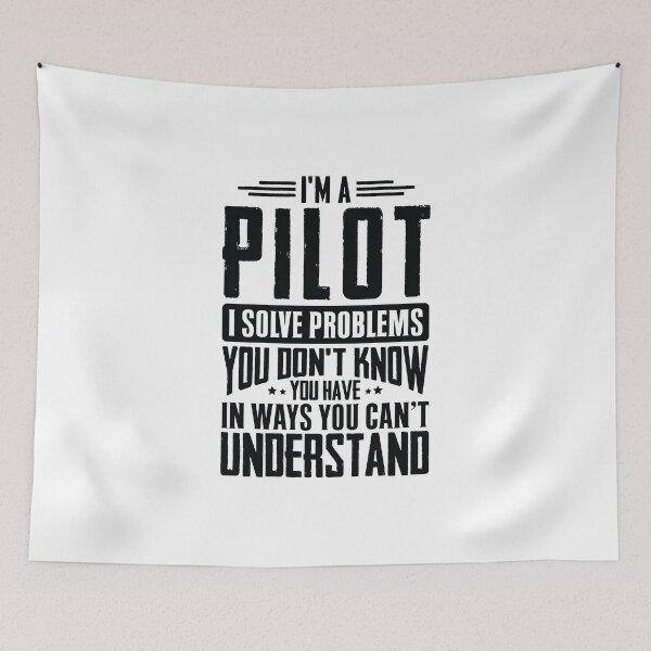 Item preview, Pilot Shirt I Solve Problems You Have Funny Gift Tee designed and sold by Orange Pieces.
