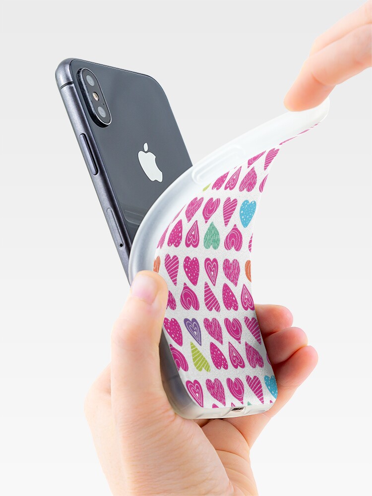 Alternate view of Heart full of hope pattern iPhone Case & Cover
