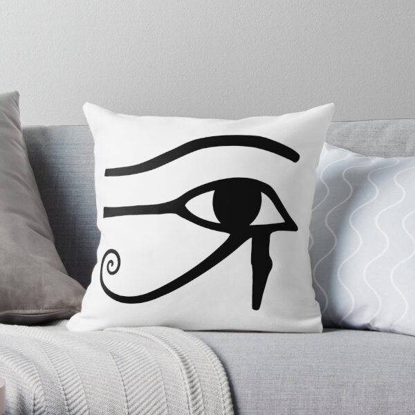 #Eye of #Horus - #Ancient #Egyptian Symbol of Protection, Royal Power, and Good Health Throw Pillow
