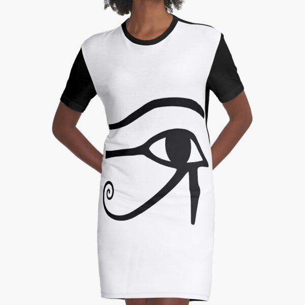 #Eye of #Horus - #Ancient #Egyptian Symbol of Protection, Royal Power, and Good Health Graphic T-Shirt Dress