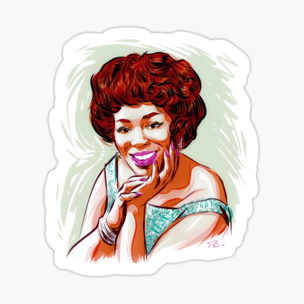 Sarah Vaughan - An illustration by Paul Cemmick Sticker