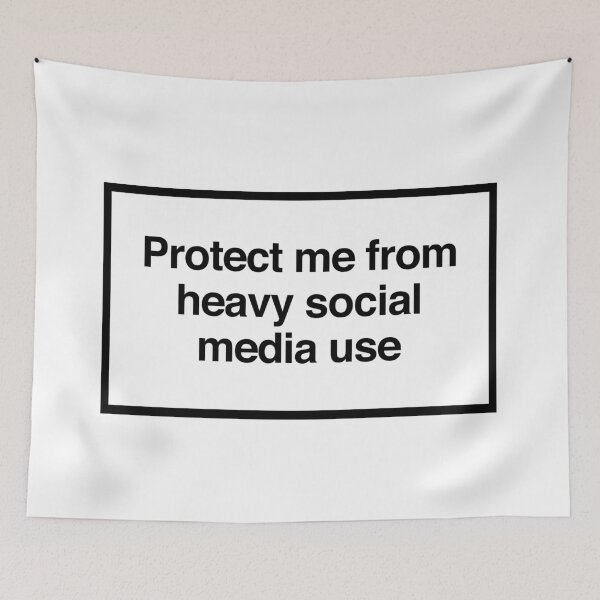 Item preview, Protect me from heavy social media use designed and sold by dariabeyger.
