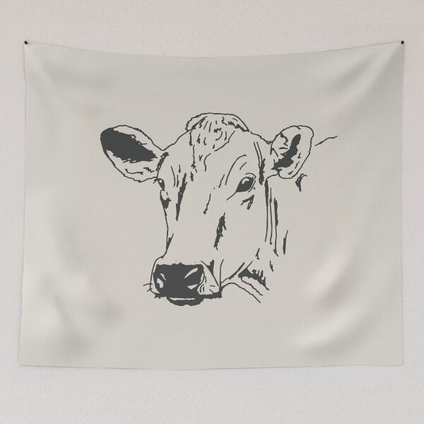 Item preview, Vintage Cow Drawing designed and sold by Sierra Bailey Co..
