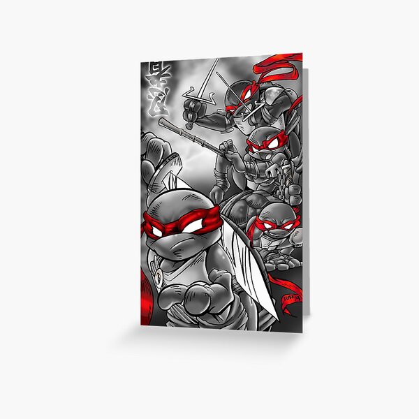 TMNT Kung Fu Masters Greeting Card