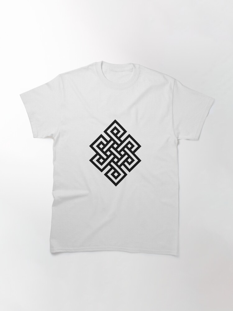 Alternate view of #Endless #Knot #Eternity #Buddhism Overhand Knot Classic T-Shirt