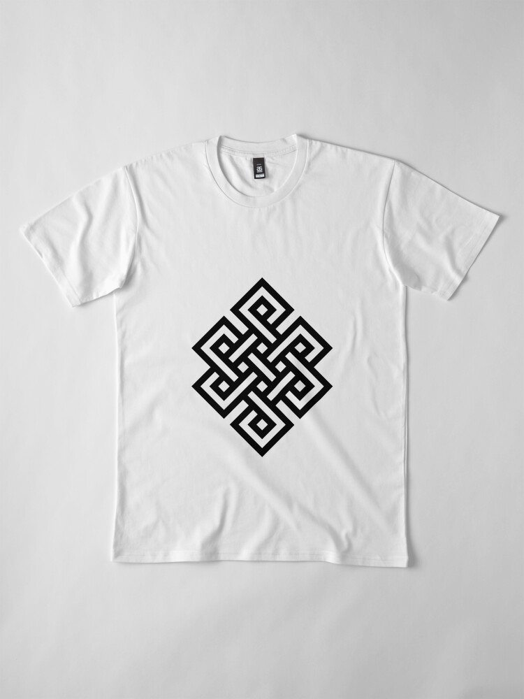 Alternate view of #Endless #Knot #Eternity #Buddhism Overhand Knot Premium T-Shirt