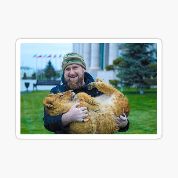 &ldquo;ramzan kadyrov&rdquo; Sticker for Sale by animekawaii | Redbubble