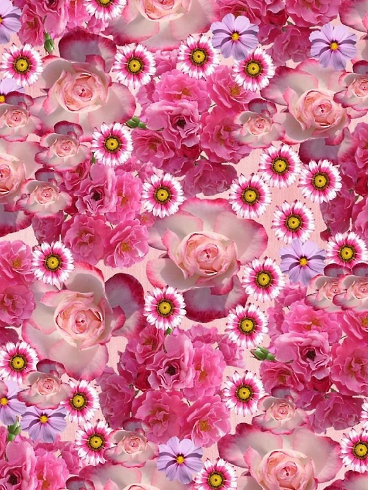 Thumbnail 4 of 4, iPhone Case, Pink Roses Pattern designed and sold by FluffyTheDude.