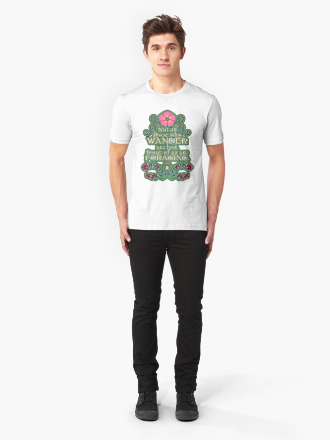 Alternate view of Some of us are foraging Slim Fit T-Shirt