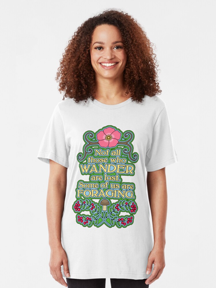 Alternate view of Some of us are foraging Slim Fit T-Shirt