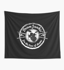 DrumJunkie Drummer Drum Kit Snare Drumsticks Drumming Design Wall Tapestry