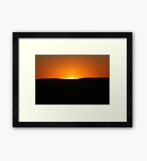 Orange Sunset-Owyhee County Framed Print