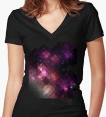 Space Women's Fitted V-Neck T-Shirt