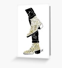 Gold Boots Greeting Card