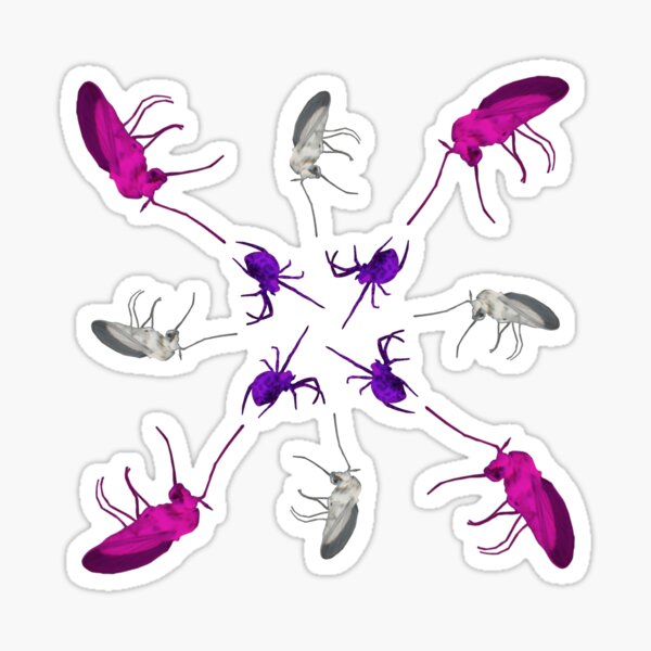Spider fly Flower 1 Sticker