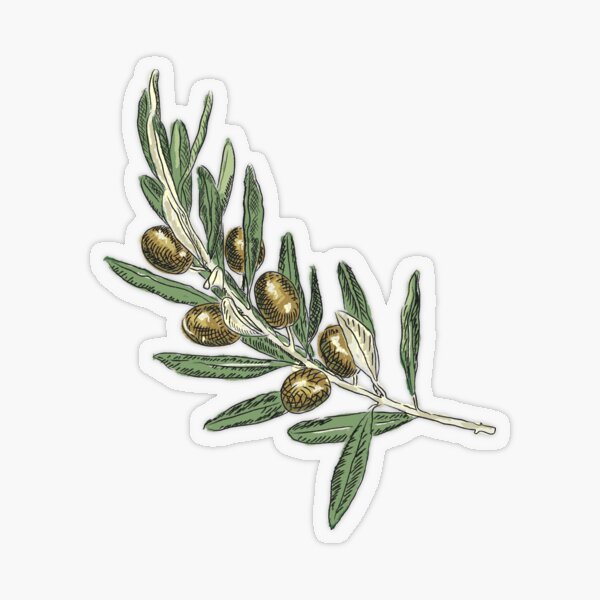 Item preview, Olive branch designed and sold by Emi Yañez.