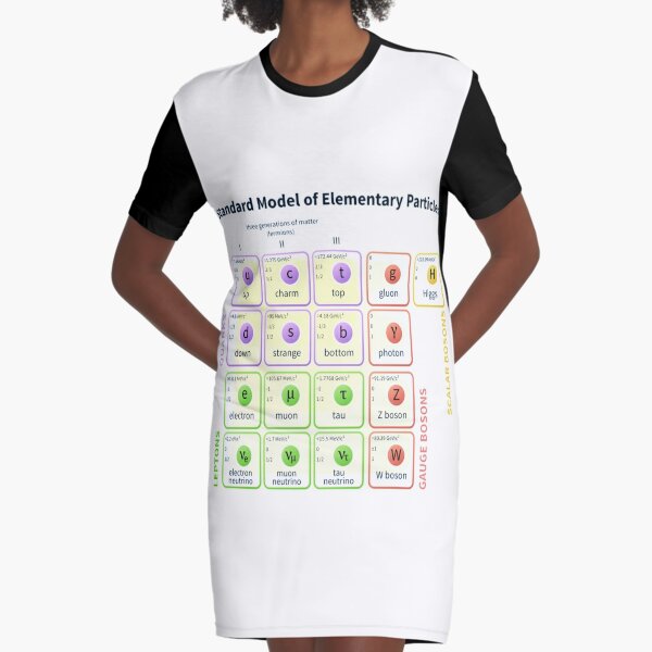 #Standard #Model Of #Elementary #Particles Graphic T-Shirt Dress