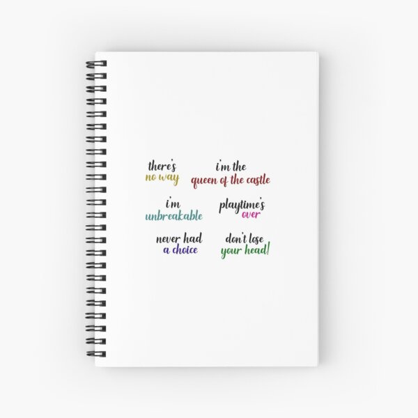 Item preview, Six the Musical Quotes designed and sold by cosmicfuss.