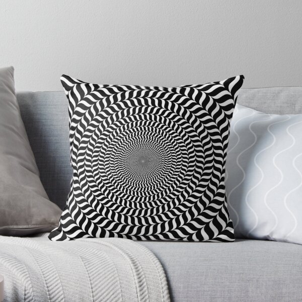Ilusion optica circulo Cojín