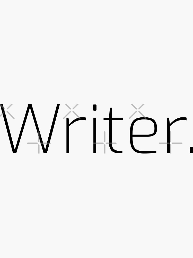 Writer. (Thin Black Text) by willpate