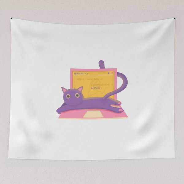 Item preview, Cat lays on keyboard - programmer life designed and sold by Marwative ..