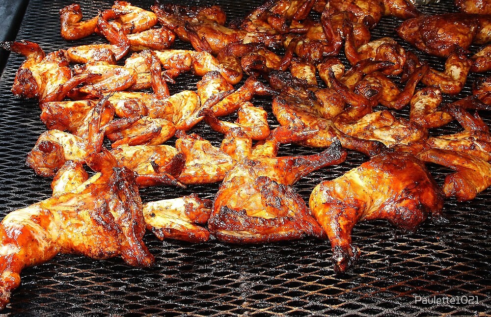 Bar B Que Chicken On The Grill By Paulette1021 Redbubble
