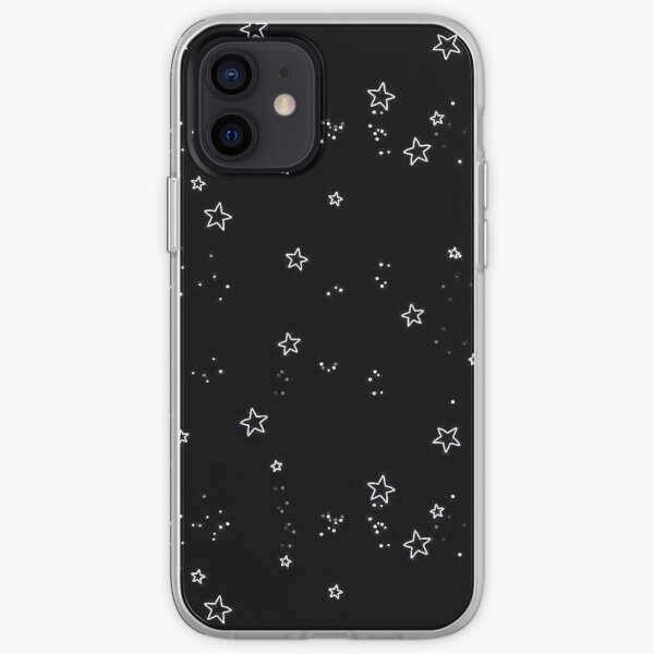 aesthetic grunge teen phone case wallet black stars quote iPhone Soft Case