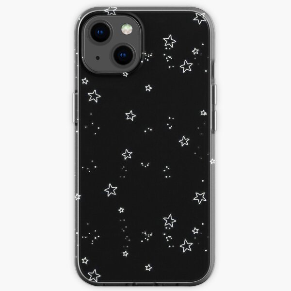 aesthetic grunge teen phone case wallet black stars quote iPhone Soft Case